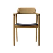 y󒍐Yiz}j؍H HIROSHIMA ARM CHAIR Oak Dark Gray M05