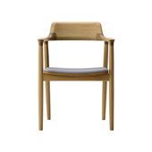 y󒍐Yiz}j؍H HIROSHIMA ARM CHAIR Oak Beige Gray M05