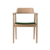 y󒍐Yiz}j؍H HIROSHIMA ARM CHAIR Beech Oil Green M02