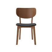 y󒍐Yiz}j؍H ROUNDISH CHAIR WOOD BACK Walnut Black M02