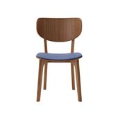 y󒍐Yiz}j؍H ROUNDISH CHAIR WOOD BACK Walnut Blue M02
