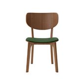 y󒍐Yiz}j؍H ROUNDISH CHAIR WOOD BACK Walnut Green M02