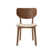 y󒍐Yiz}j؍H ROUNDISH CHAIR WOOD BACK Walnut Ivory M02