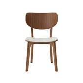 y󒍐Yiz}j؍H ROUNDISH CHAIR WOOD BACK Walnut Pale Blue M02