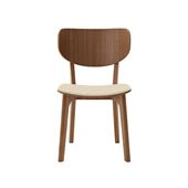 y󒍐Yiz}j؍H ROUNDISH CHAIR WOOD BACK Walnut Ivory M05