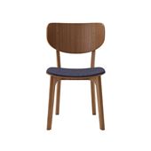 y󒍐Yiz}j؍H ROUNDISH CHAIR WOOD BACK Walnut Navy M05