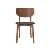 y󒍐Yiz}j؍H ROUNDISH CHAIR WOOD BACK Walnut Dark Gray M05