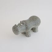 Vintage Lisa Larson Flodhast Stora Zoo