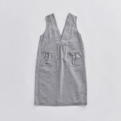 H& by POOL Apron Dress Light Gray