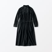 H& by POOL Stand-Up Collar One-Piece Shirt Black