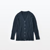 H& by POOL Cotton Rib cardigan Comfort Navy