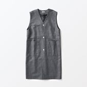 ��H& by POOL Long Vest Gray