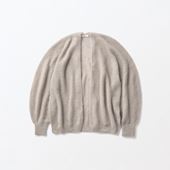 ��H& by POOL Mohair Cardigan Beige Gray