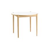 NOVA DINING TABLE ROUND 900 Natural×White