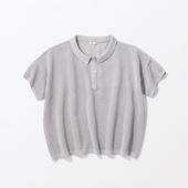 ★H& by POOL Cotton Knit Shirt Silver Gray