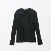 H& by POOL Cotton Lib Longsleeve Black