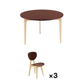 DINING TABLEADINING CHAIR×3