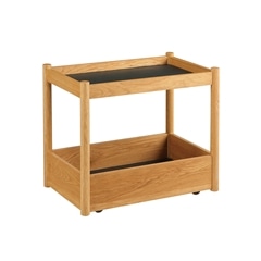 取付無料！イデー ディモンシュ トロリー 北欧風天然木無垢材キャスター付きワゴン DIMANCHE TROLLEY｜その他インテリアアクセサリ｜IDEE SHOP Online