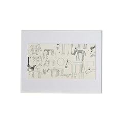 猪熊弦一郎 「Horse White」/Rare ART POSTER展 feat. NIPPON