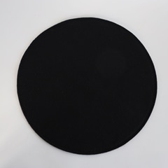 鉢 プランターマット 丸型 φ40cm ブラック｜その他インテリア