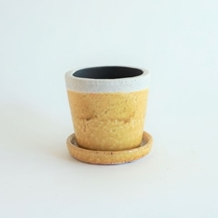 【hope】thha__ Y鉢　yell green 鉢 オブジェ　新品 インテリア鉢/陶器鉢/BOEX】フェネル Φ10cm （HO-3110)