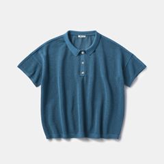 ドライブで着たい、海辺のブルーニット Viaggio Blu｜【新色追加】ケープアンサンブルニット≪手洗い