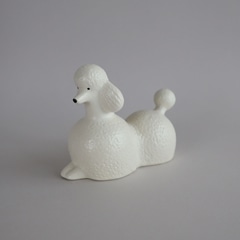 定番品】Lisa Larson Poodle Medium White｜陶芸・ガラス作品