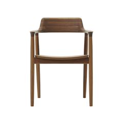 受注生産品】マルニ木工 HIROSHIMA ARM CHAIR WOOD SEAT Walnut