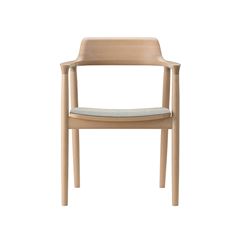 受注生産品】マルニ木工 HIROSHIMA ARM CHAIR Beech Oil Pale Blue M02