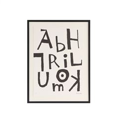 一文字art 二文字art 三文字art 四文字art ４冊セット エディション】 柚木沙弥郎 「アルファベット」 2nd Edition