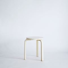 フランス　ビンテージスツール　Alvar Aalto スツール　チェア　赤 Bellbet | High stool 64 by Alvar Aalto for Artek