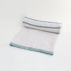 LAPUAN KANKURIT USVA リネンブランケット アスペングリーン