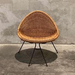 ヴィンテージ家具】 Vintage Wicker Lounge Chair｜ヴィンテージ家具