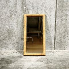 ☆【ヴィンテージ家具】 Vintage Rattan Mirror｜ヴィンテージ家具