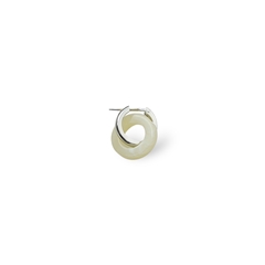 susui doughnut hoop pierce ペア S シルバー 鏡面×クリーム