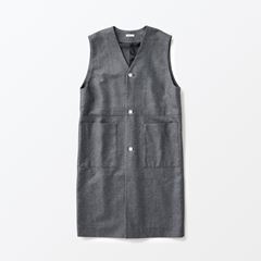 ☆H& by POOL Long Vest Gray｜トップス｜IDEE SHOP Online