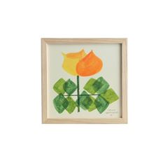 原画　山口一郎 赤いバラ 山口一郎 原画 額装 花 Lサイズ