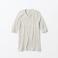 ☆H& by POOL Cotton Lib Tshirt Ivory｜トップス｜IDEE SHOP Online