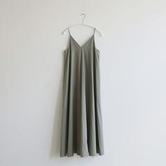 POSTELEGANT High Count Cotton Cami Dress カーキ｜ワンピース｜IDEE