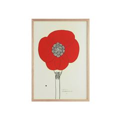 ポスター】 山口一郎 「HANA赤」｜ポスター｜IDEE SHOP Online